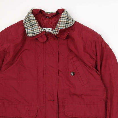 Womens UK Size 16 NuAge Red Rain Coat