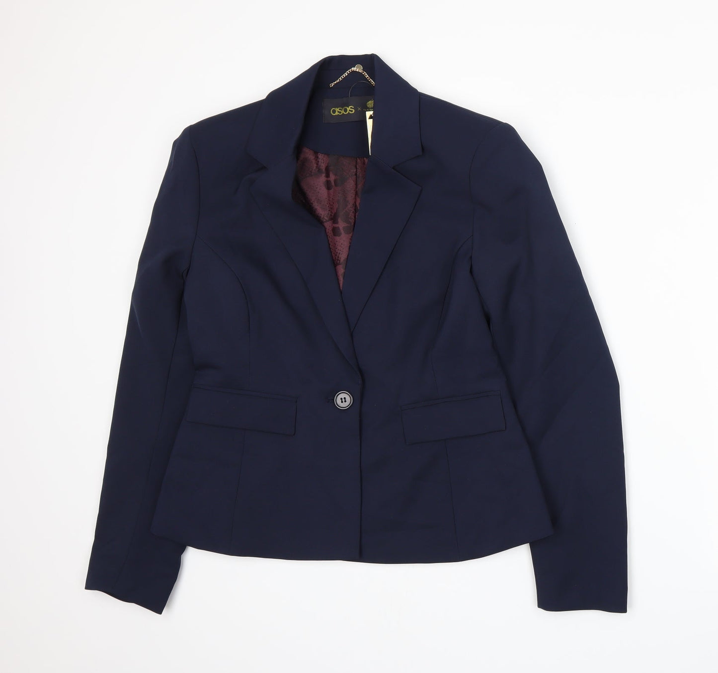 ASOS Womens Blue   Jacket Suit Size 10  - ASOS x Paralympics GB