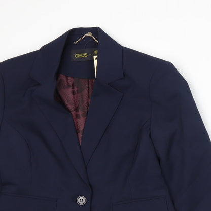 ASOS Womens Blue   Jacket Suit Size 10  - ASOS x Paralympics GB