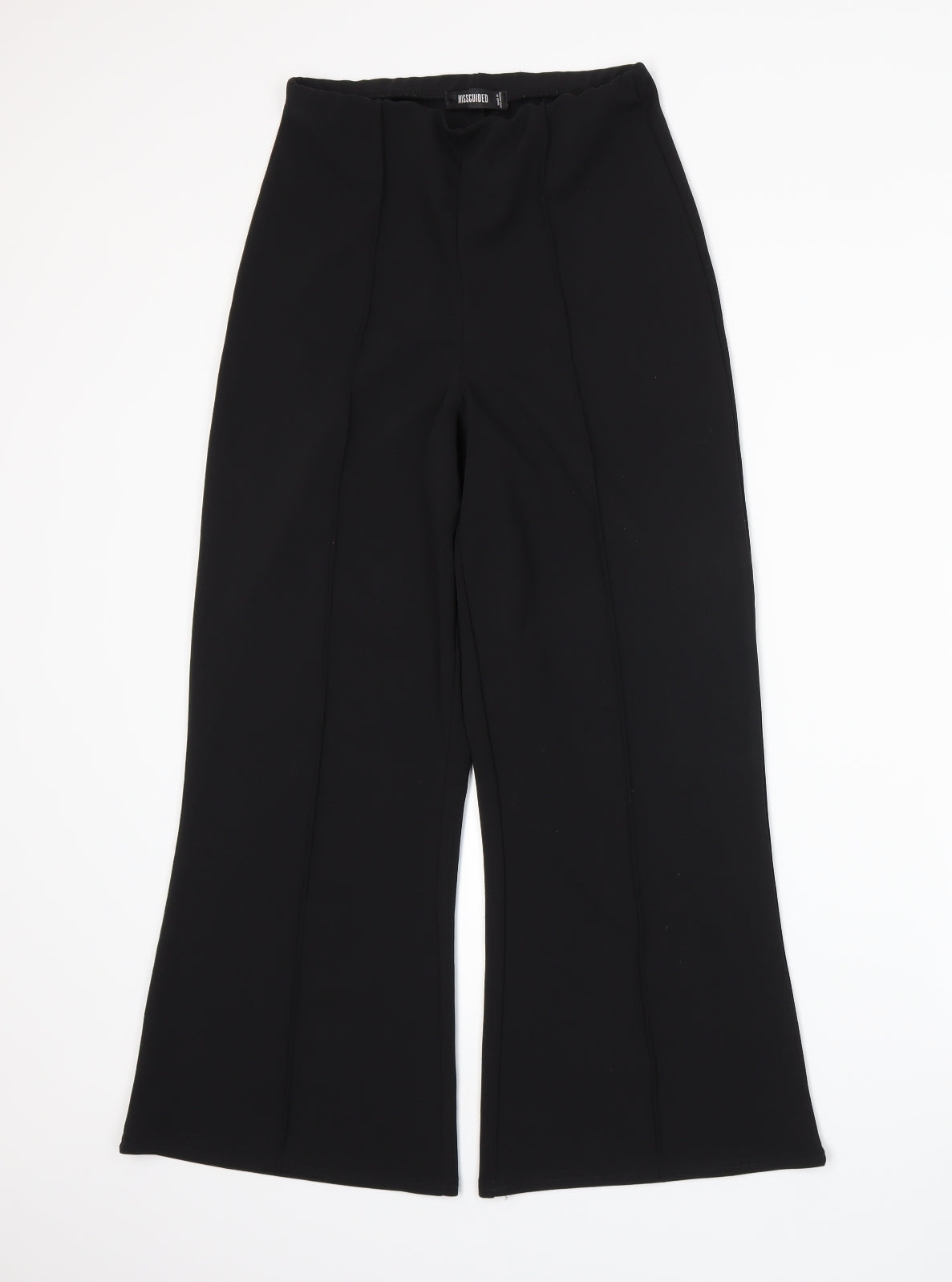 Womens UK Size 10 Missguided Regular Fit  Black Trousers