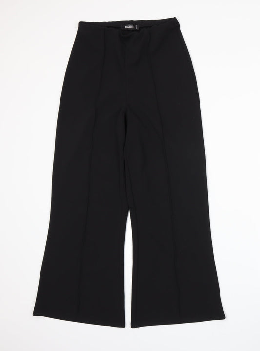 Missguided Womens Black   Trousers  Size 10 L25 in
