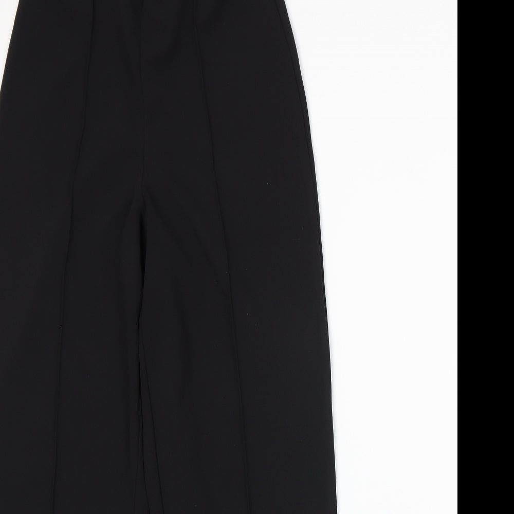 Womens UK Size 10 Missguided Regular Fit  Black Trousers