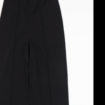 Womens UK Size 10 Missguided Regular Fit  Black Trousers