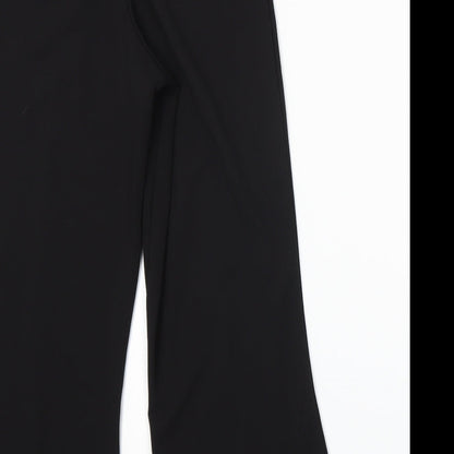 Womens UK Size 10 Missguided Regular Fit  Black Trousers