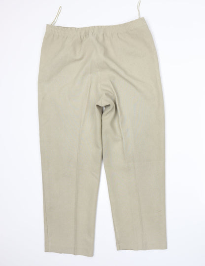 BM Womens Beige   Trousers  Size 12 L24 in