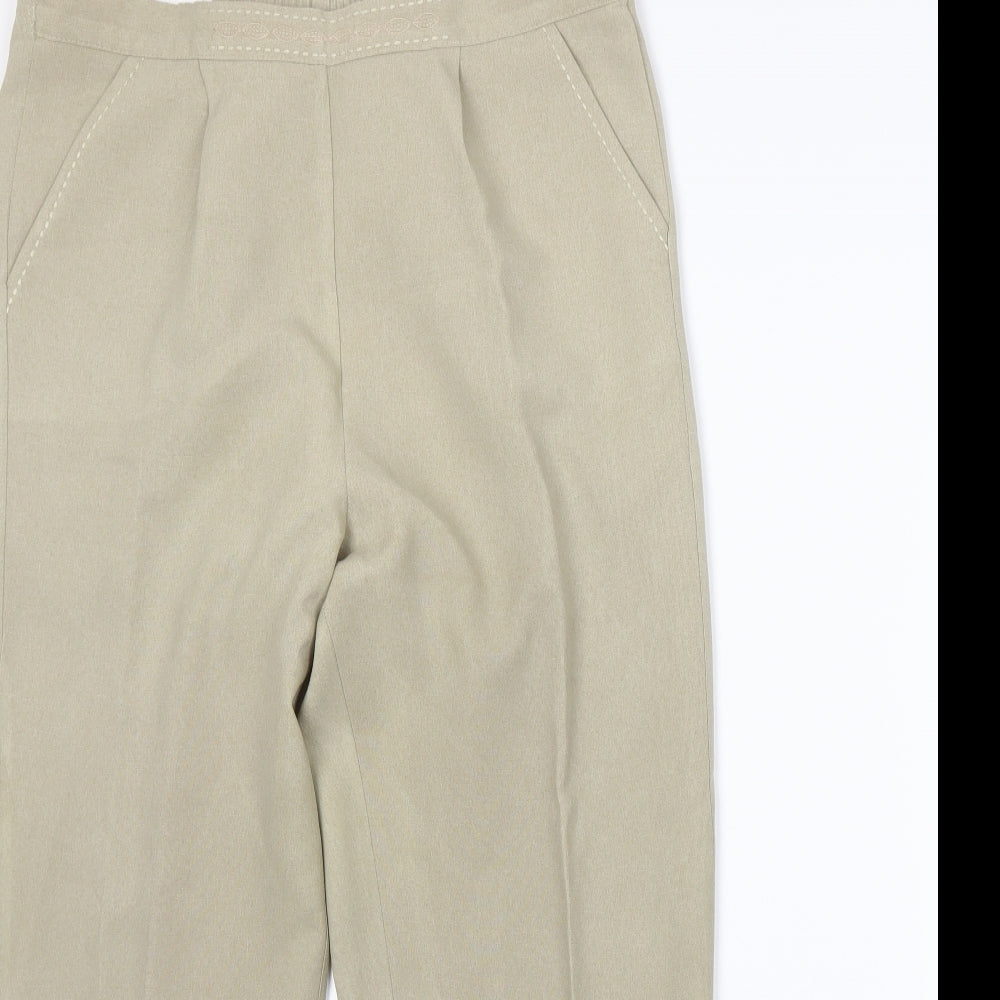 BM Womens Beige   Trousers  Size 12 L24 in