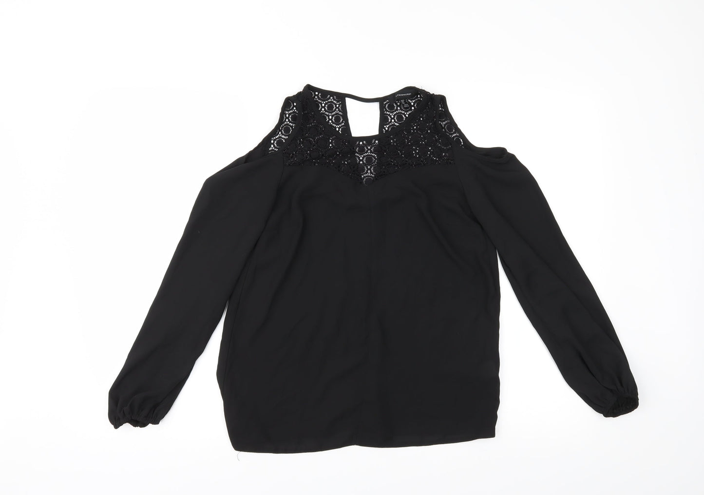 Womens UK Size 6 Atmosphere Black Basic Blouse