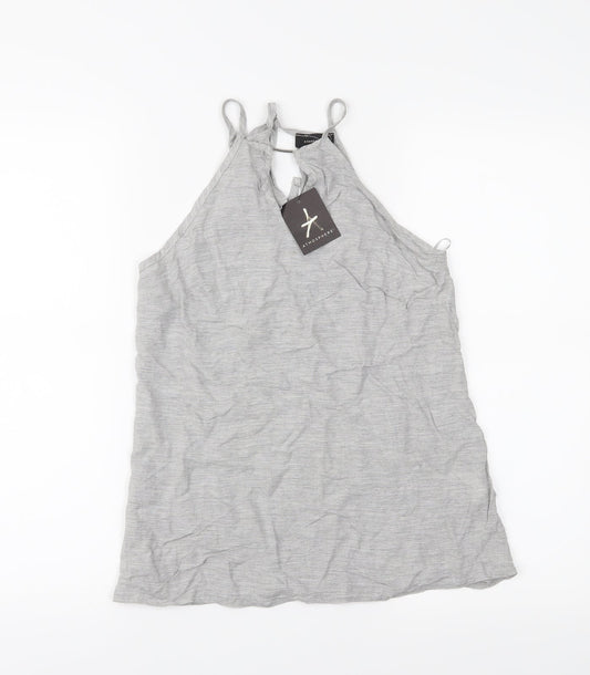 Womens UK Size 6 Atmosphere Grey Basic Tank