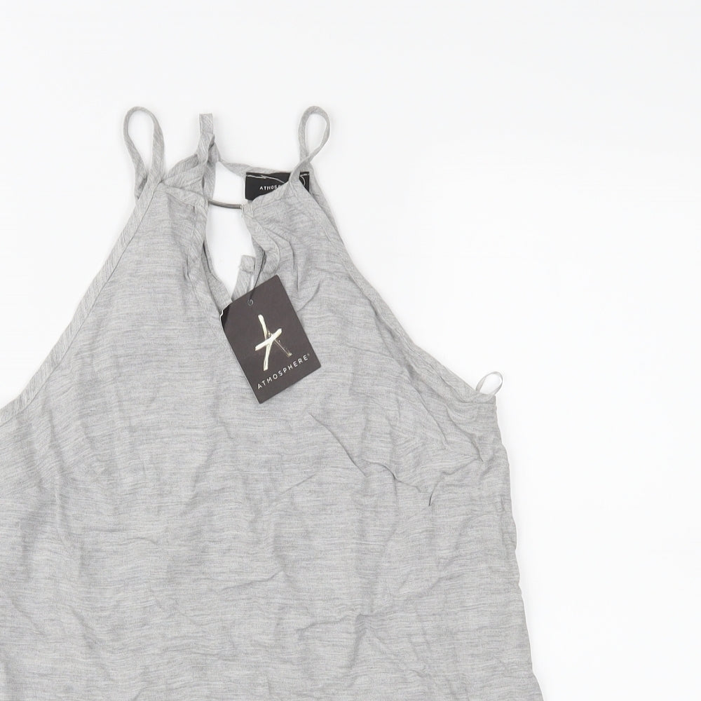 Womens UK Size 6 Atmosphere Grey Basic Tank