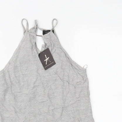 Womens UK Size 6 Atmosphere Grey Basic Tank