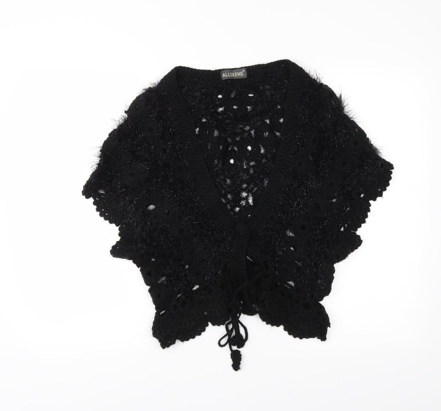 Allseens Womens Black   Cardigan Jumper Size S