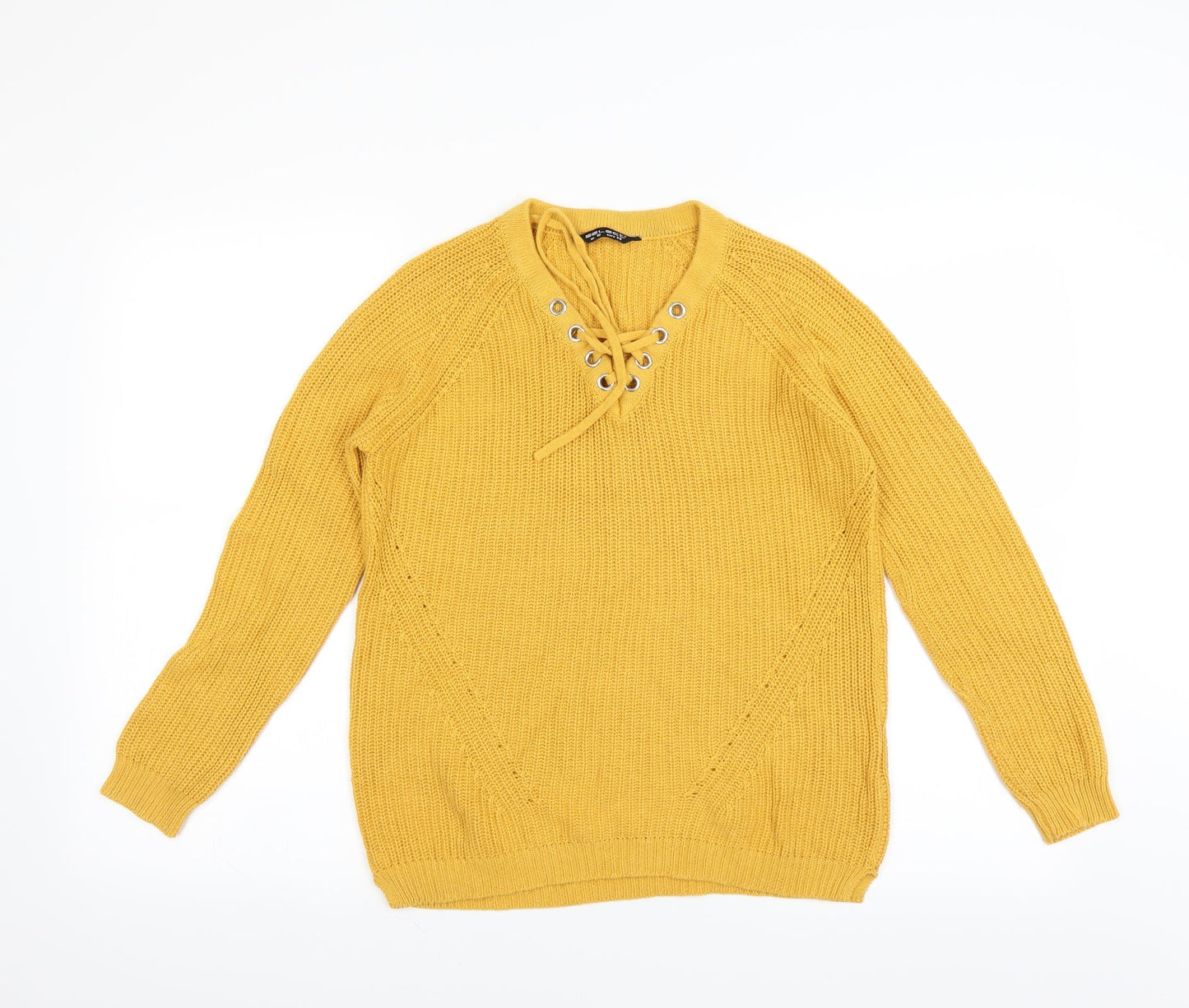 Select Womens Yellow   Pullover Jumper Size 10