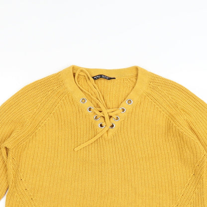 Select Womens Yellow   Pullover Jumper Size 10