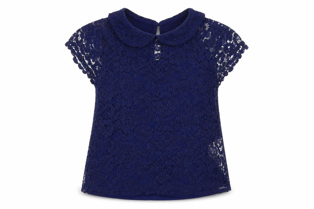 Womens UK Size 10 Topshop Blue Basic Blouse