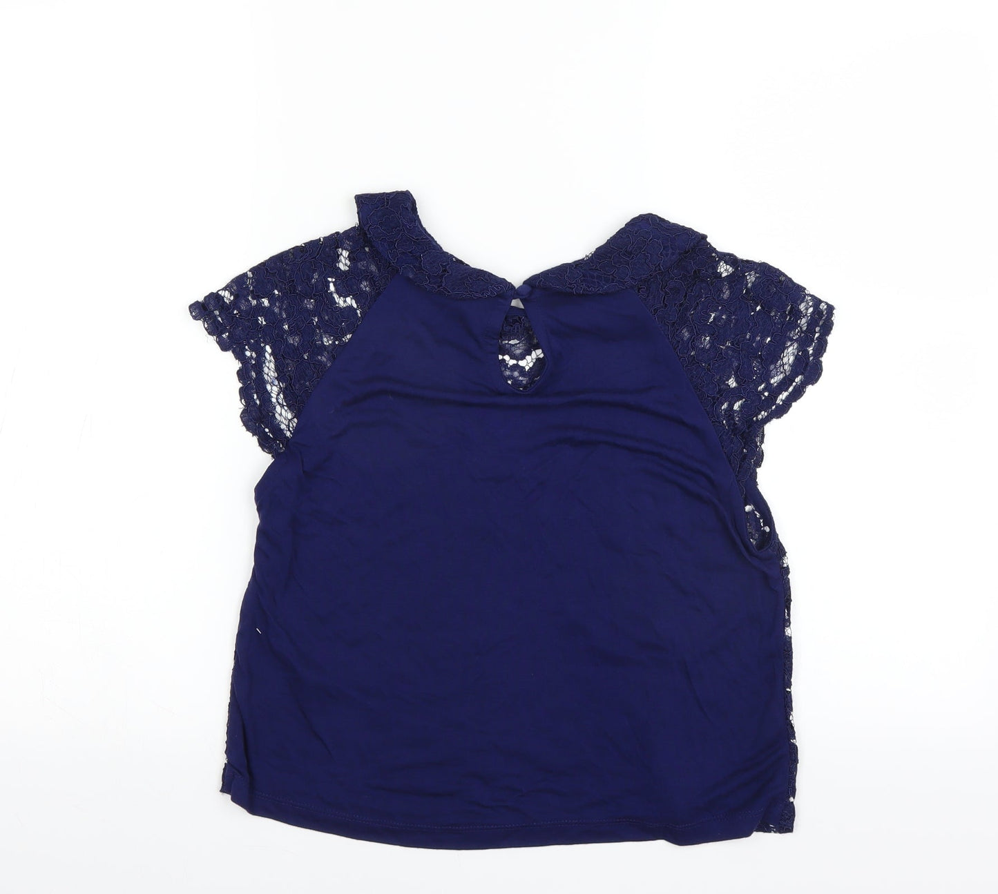 Womens UK Size 10 Topshop Blue Basic Blouse