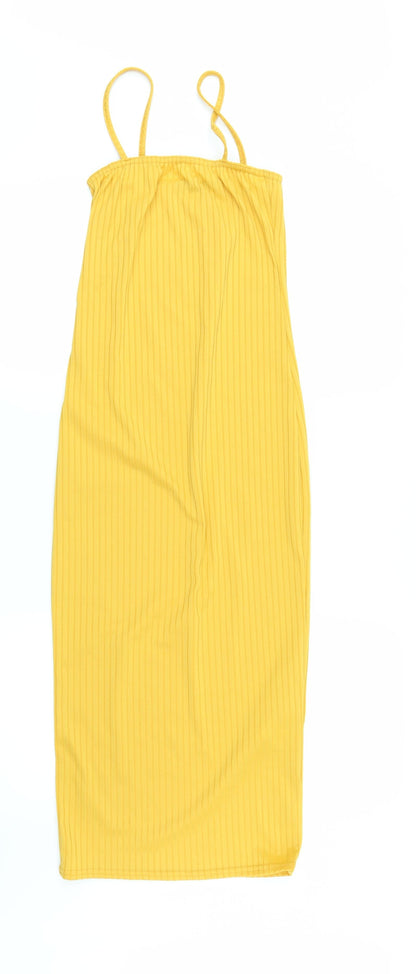 I SAW IT FIRST Womens Yellow   Pencil Dress  Size 6