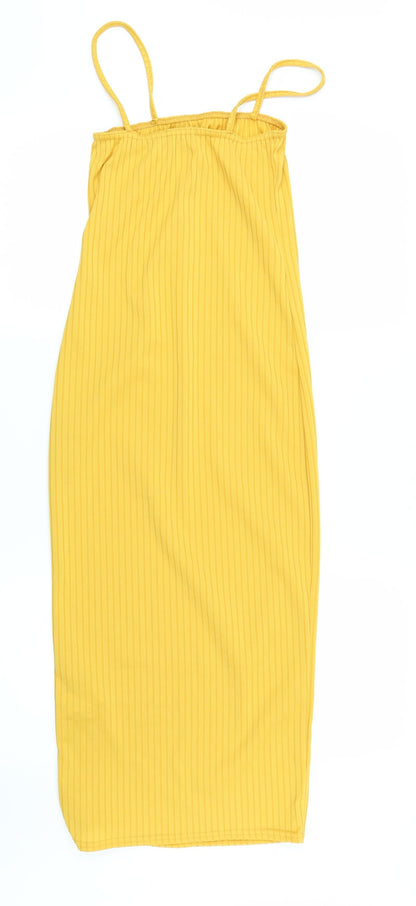 I SAW IT FIRST Womens Yellow   Pencil Dress  Size 6