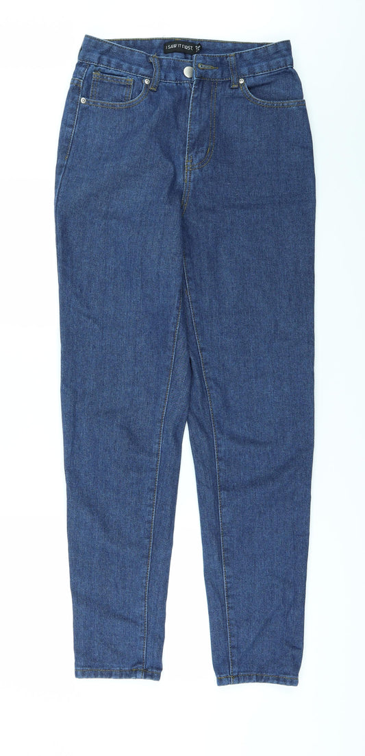 I SAW IT FIRST Womens Blue  Denim Mom Jeans  L30 in