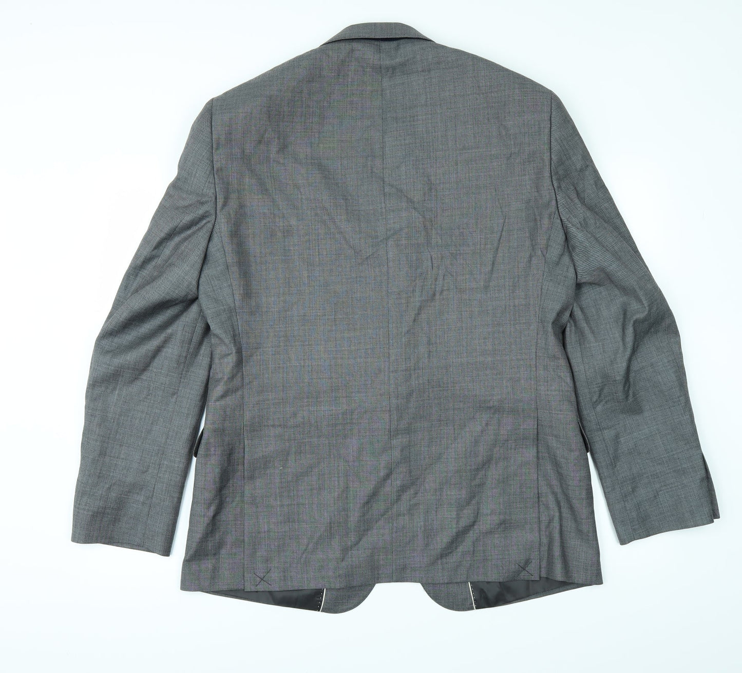 Mens UK Size 42 Paul Costelloe Regular Grey Suit Jacket