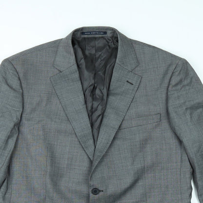 Mens UK Size 42 Paul Costelloe Regular Grey Suit Jacket