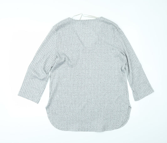 Peacocks Womens Grey   Pullover Jumper Size 16