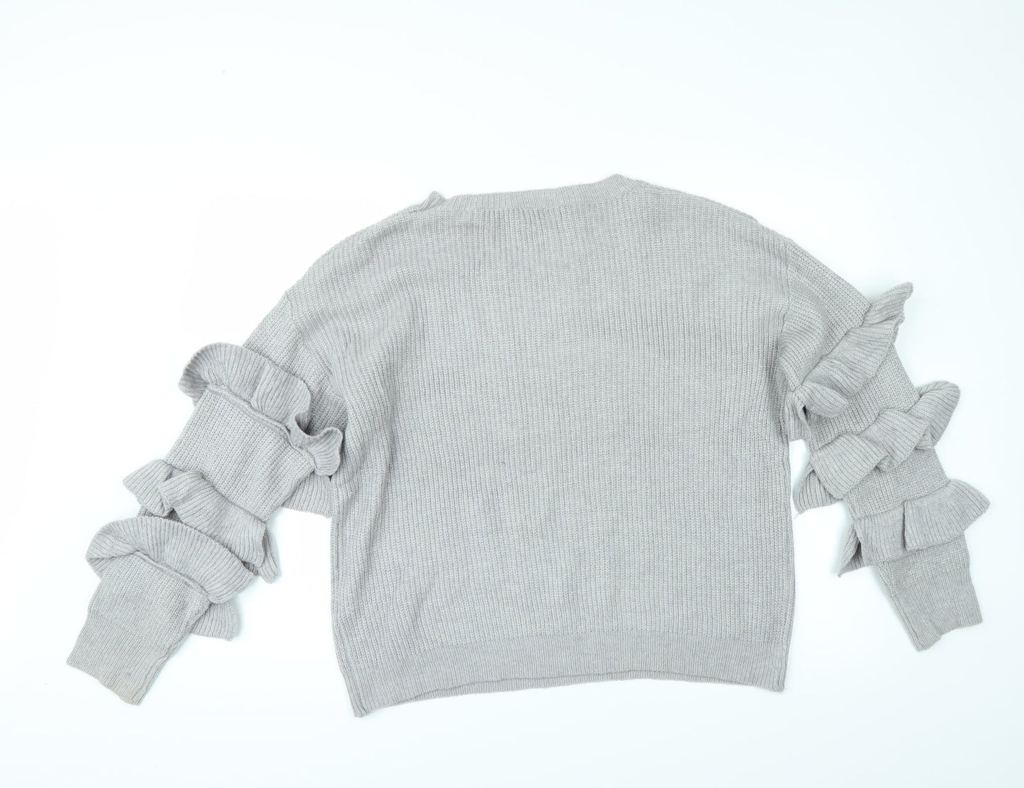 Wild flower Womens Grey   Pullover Jumper Size L  - Sleeve detail