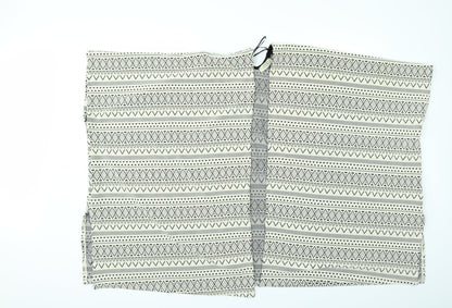 Papaya Womens  Geometric  Jacket Poncho One Size  - PONCHO