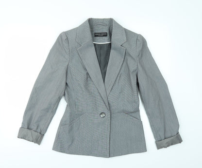 Dorothy Perkins Womens Grey Check  Jacket Suit Size 12