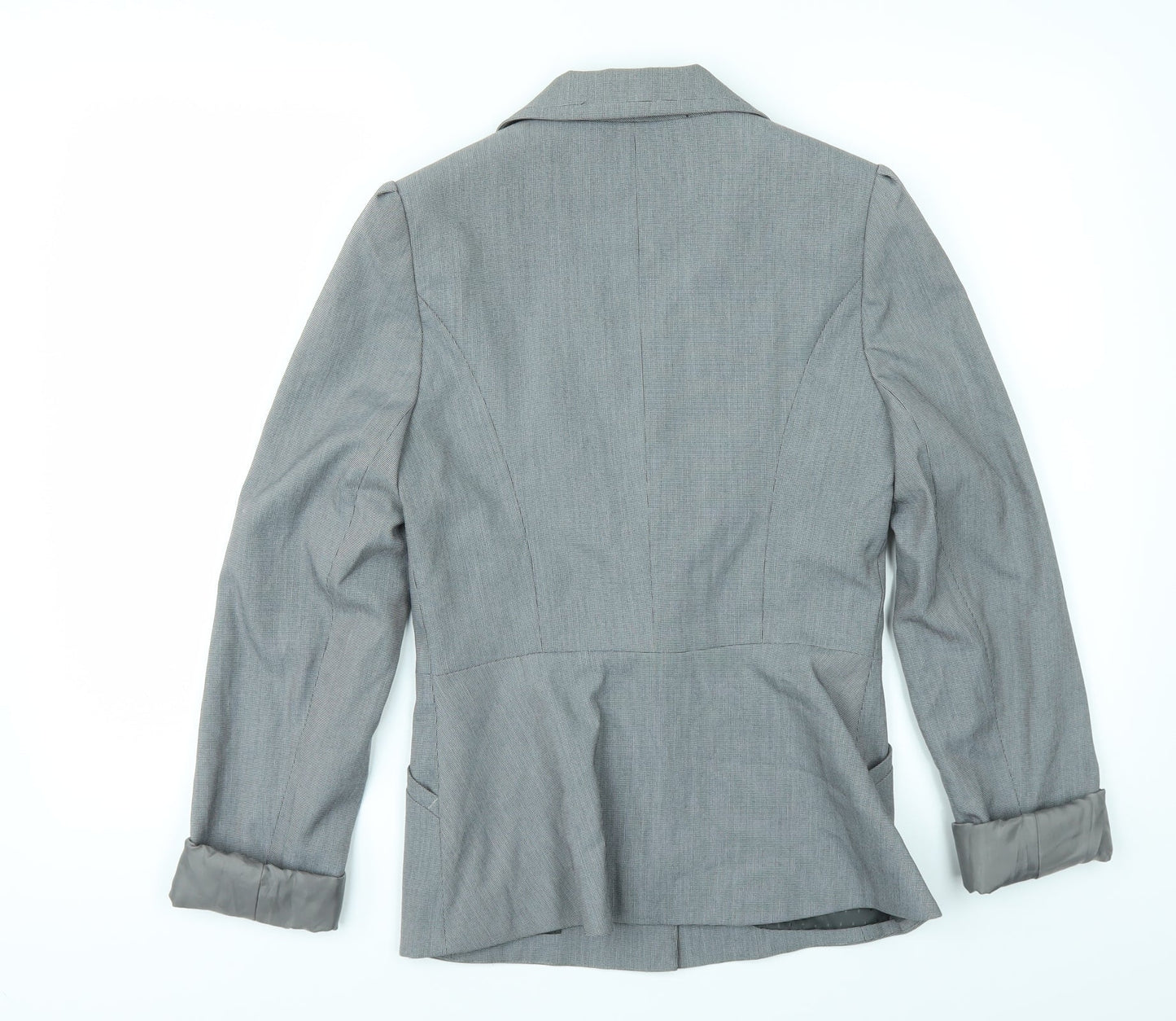 Dorothy Perkins Womens Grey Check  Jacket Suit Size 12