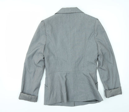 Dorothy Perkins Womens Grey Check  Jacket Suit Size 12