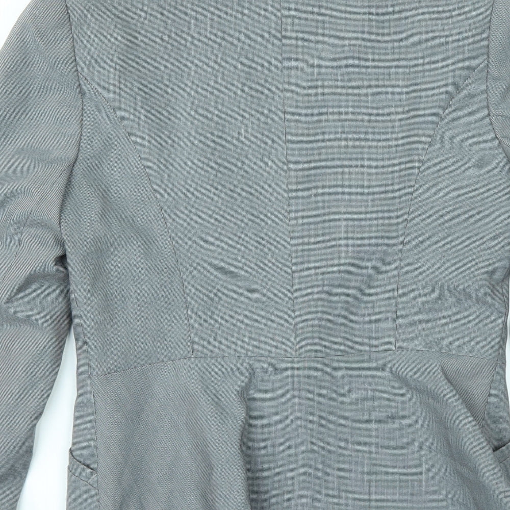 Dorothy Perkins Womens Grey Check  Jacket Suit Size 12