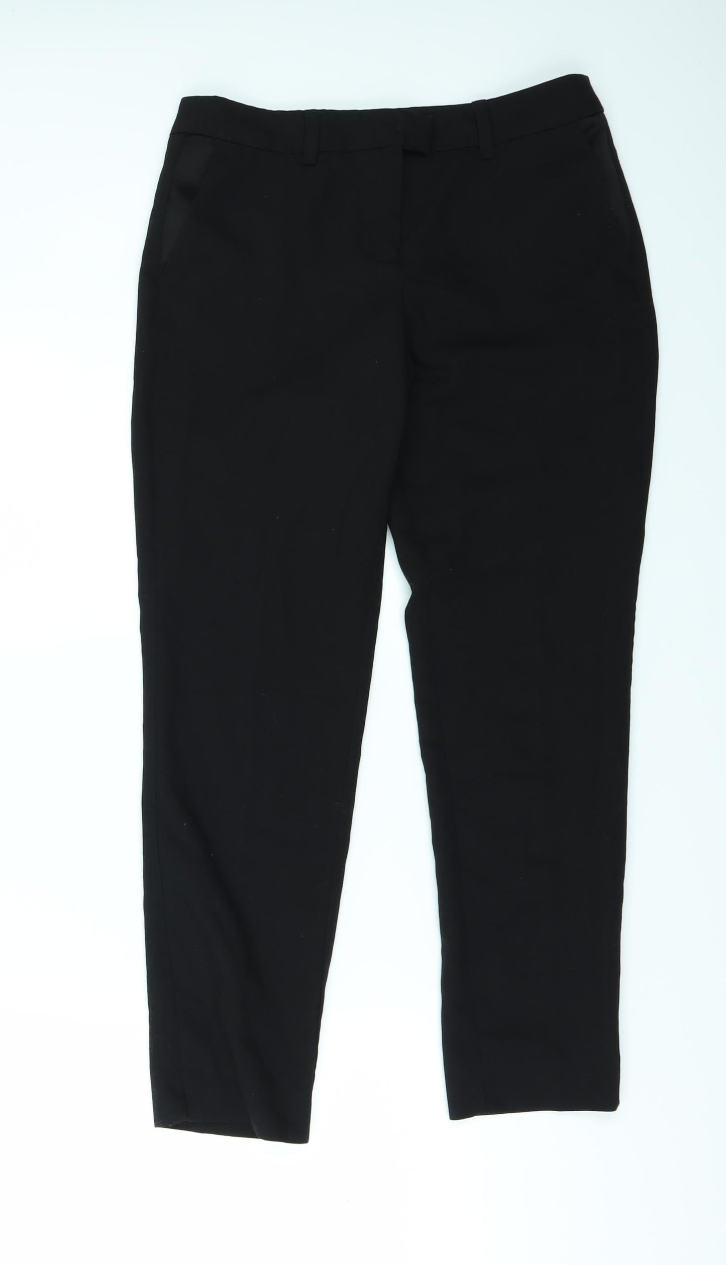 Womens UK Size 6 Sisley Regular Fit  Black Trousers