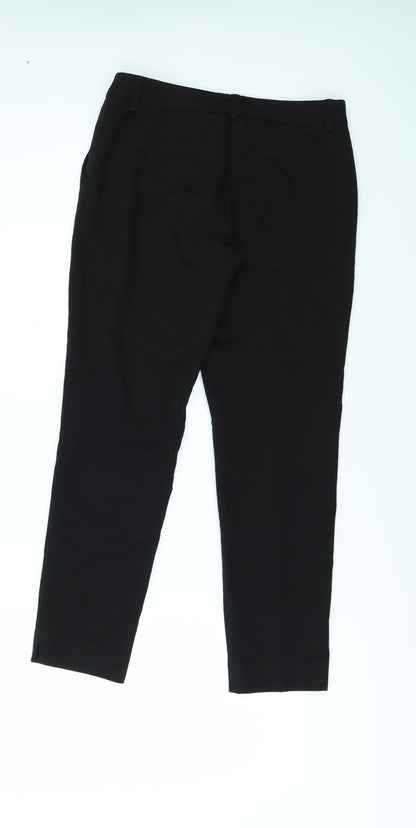Womens UK Size 6 Sisley Regular Fit  Black Trousers