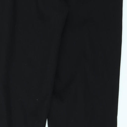 Womens UK Size 6 Sisley Regular Fit  Black Trousers