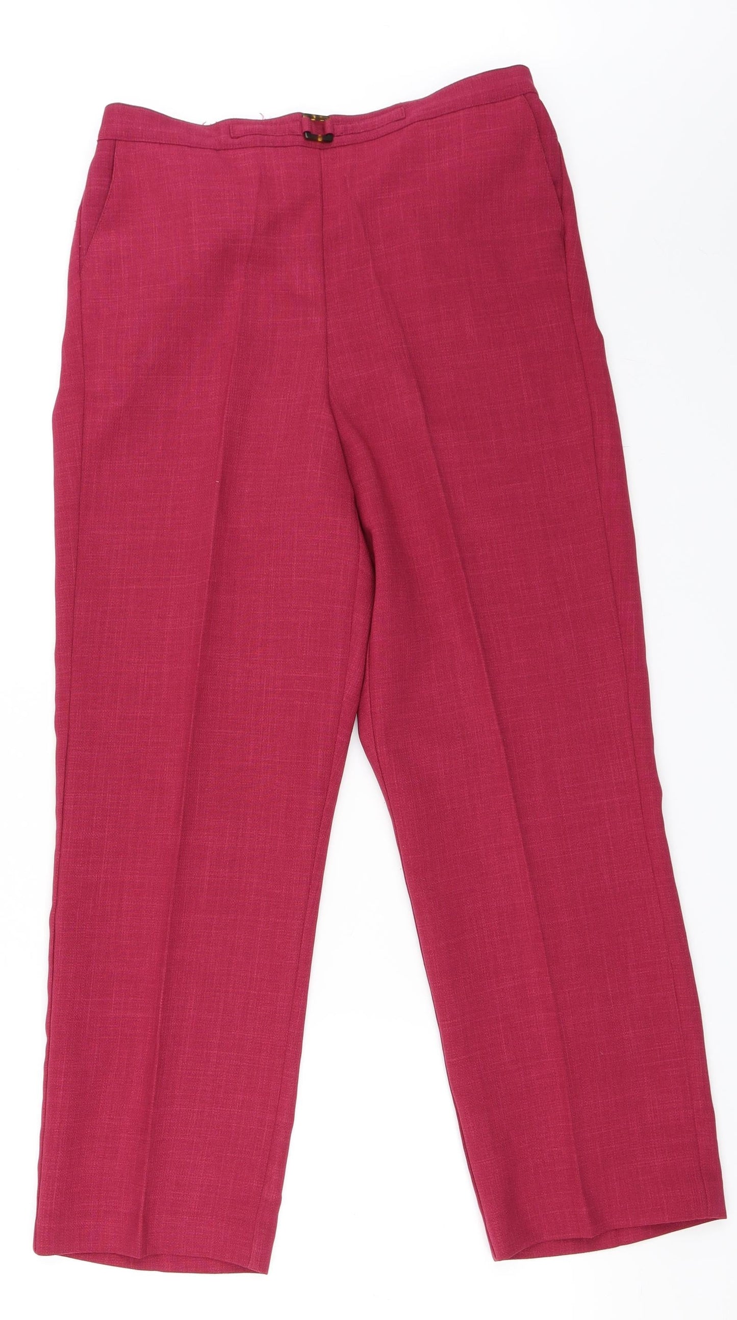 Alfred Dunner Womens Pink   Trousers  Size 10 L27 in