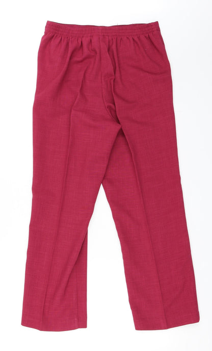 Alfred Dunner Womens Pink   Trousers  Size 10 L27 in