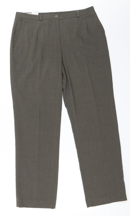 Bianca Womens Green   Trousers  Size 40 L30 in