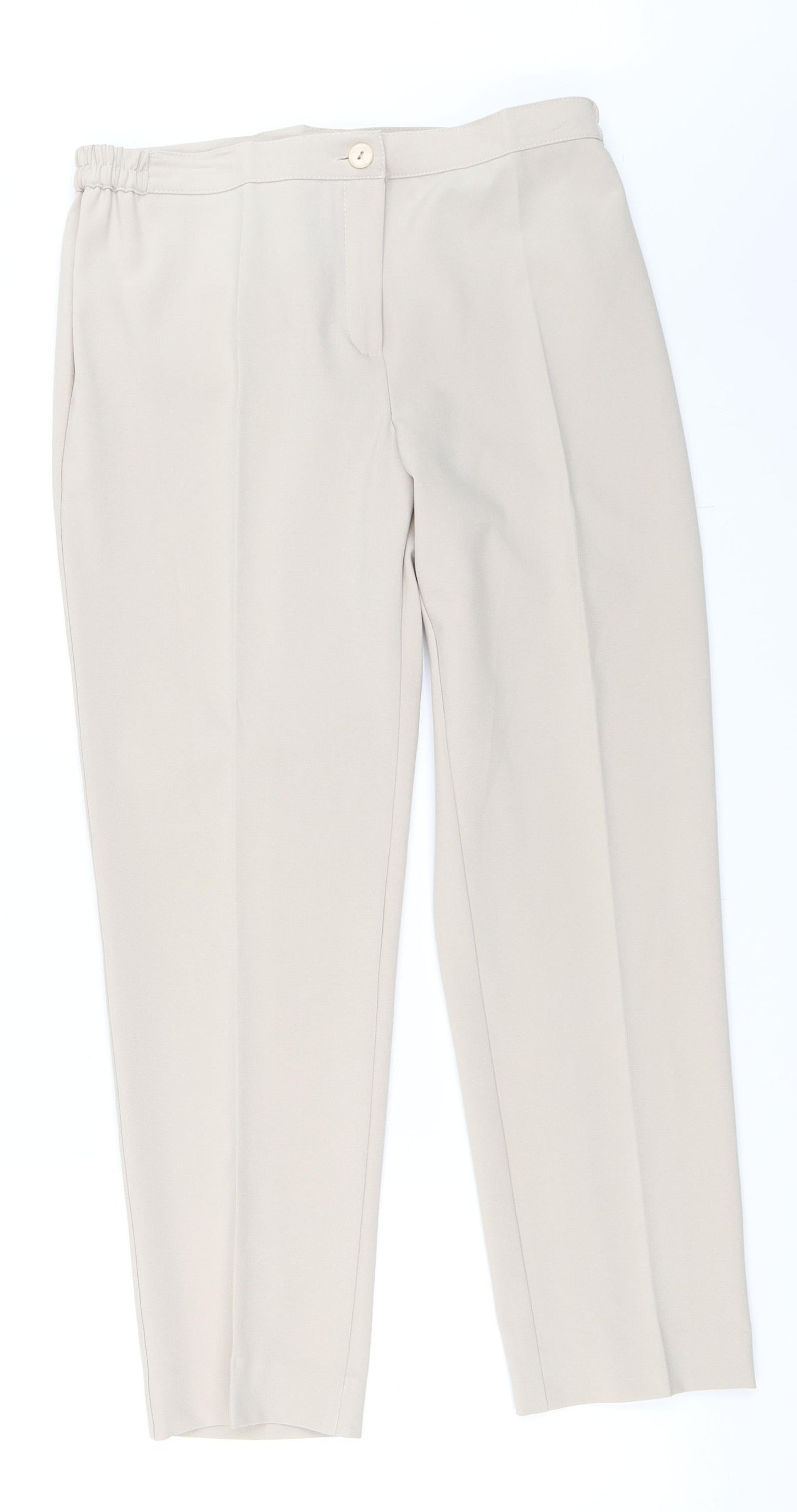 Murcia Womens Beige   Trousers  Size M L27 in