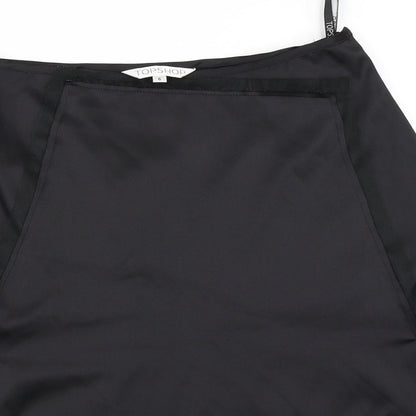 Womens UK Size 6 Topshop Flare Satin Skirt
