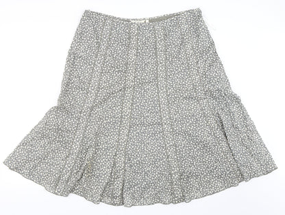 Adini Womens Grey   Flare Skirt Size L