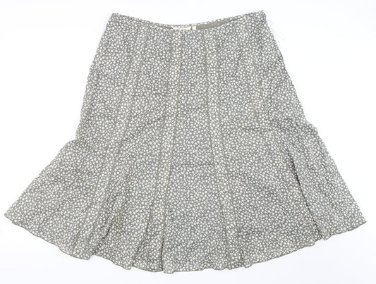 Adini Womens Grey   Flare Skirt Size L
