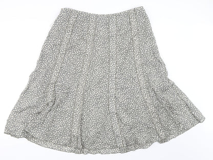 Adini Womens Grey   Flare Skirt Size L