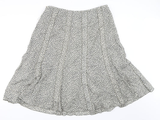 Adini Womens Grey   Flare Skirt Size L