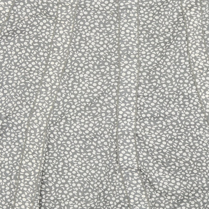 Adini Womens Grey   Flare Skirt Size L