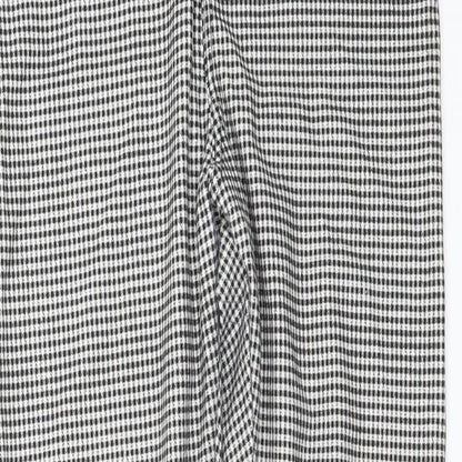 Topshop Womens White Check  Jegging Trousers Size 10 L27 in