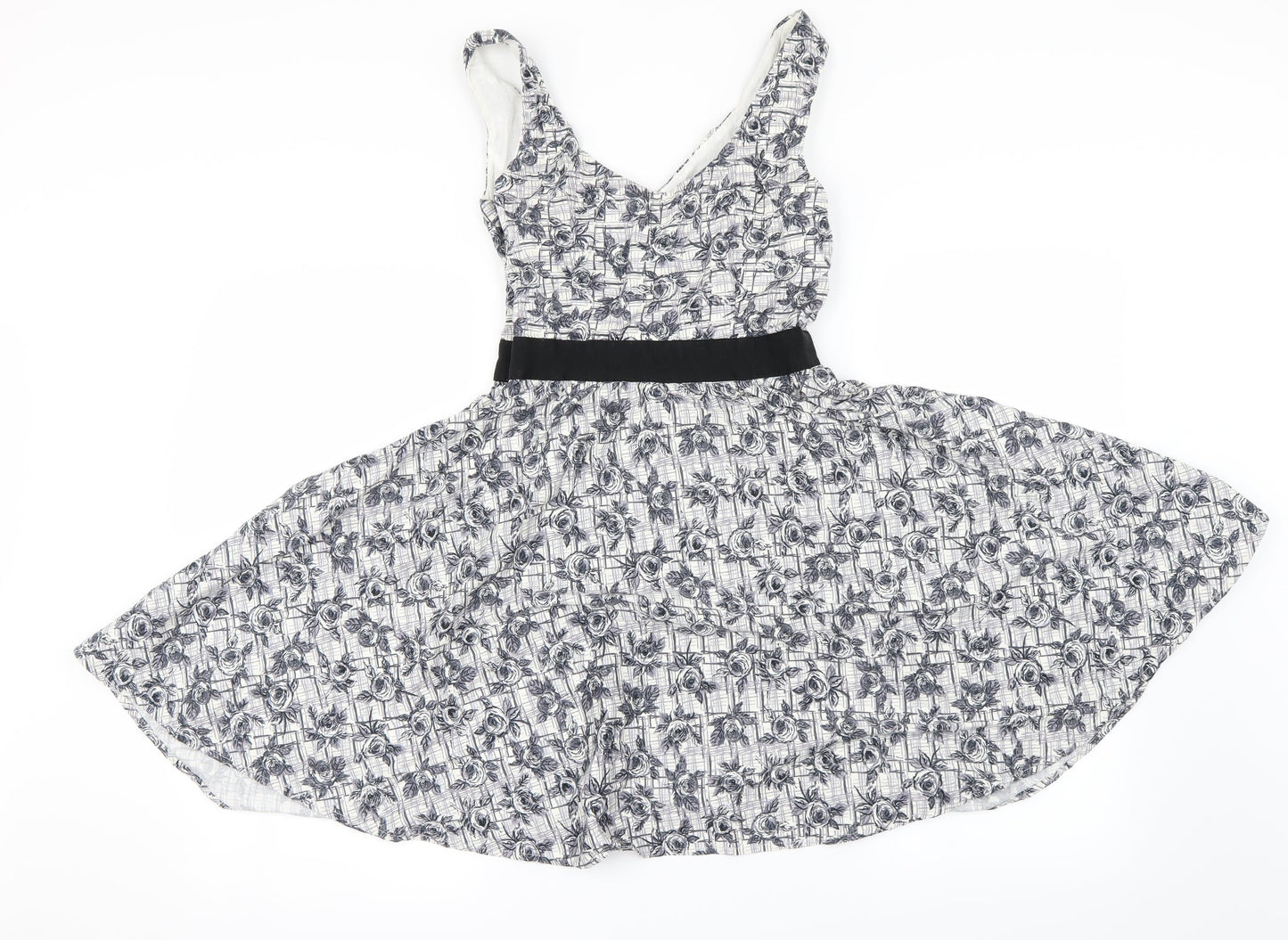 New Look Womens Grey   A-Line  Size 8