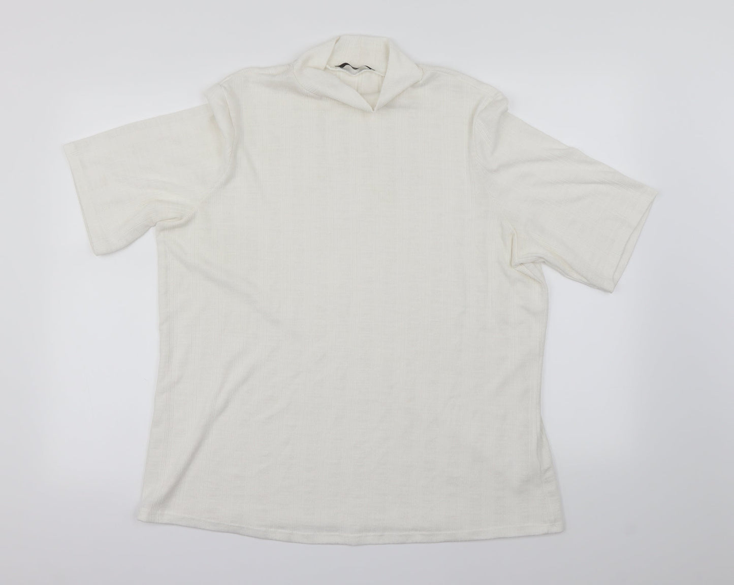 George Womens White   Basic T-Shirt Size 22