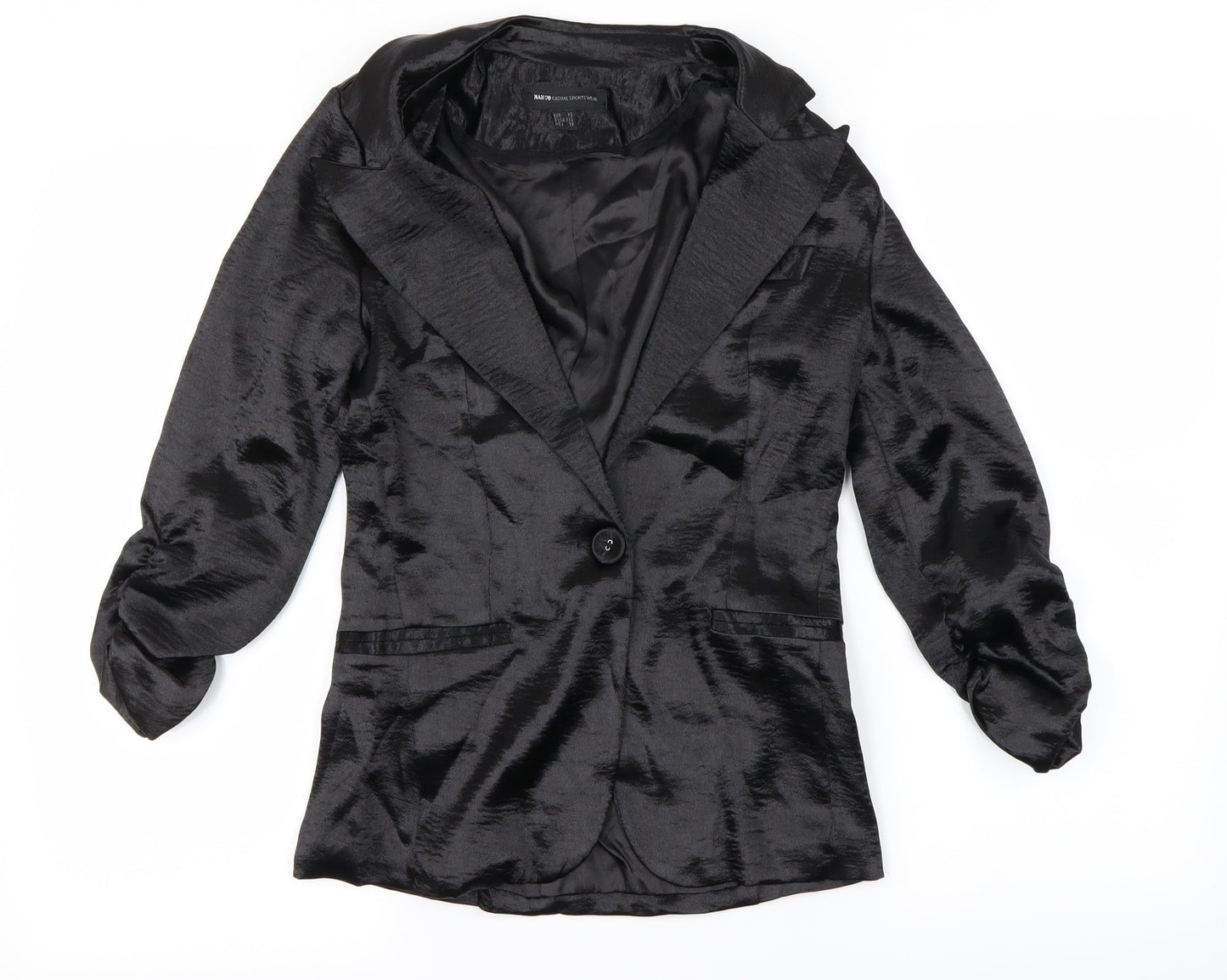 Womens UK Size XS Mango Black Jacket