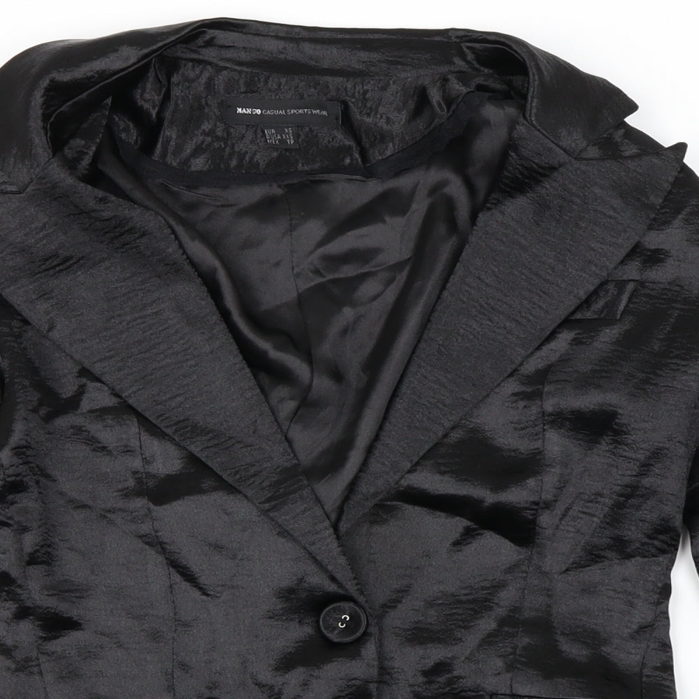 Womens UK Size XS Mango Black Jacket