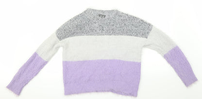 Primark Womens Purple   Pullover Jumper Size S